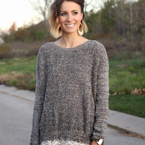 Ann Taylor LOFT Sweaters - ⭐️4 for $15⭐️ LOFT 3/4 Sleeve Sweater w/ Lace Trim